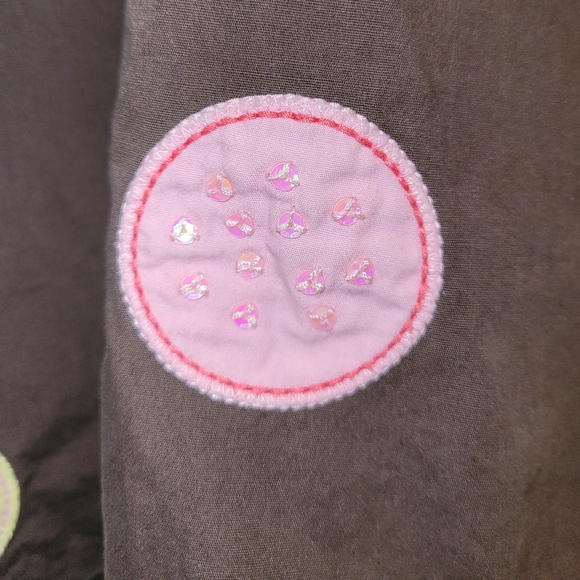 🫖 Vintage Gymboree Tea For Two Brown Twirly Polka Dot Cotton Skirt Girls 9 10 - Picture 6 of 7